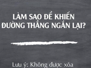 Cách làm cho đường thẳng ngắn lại